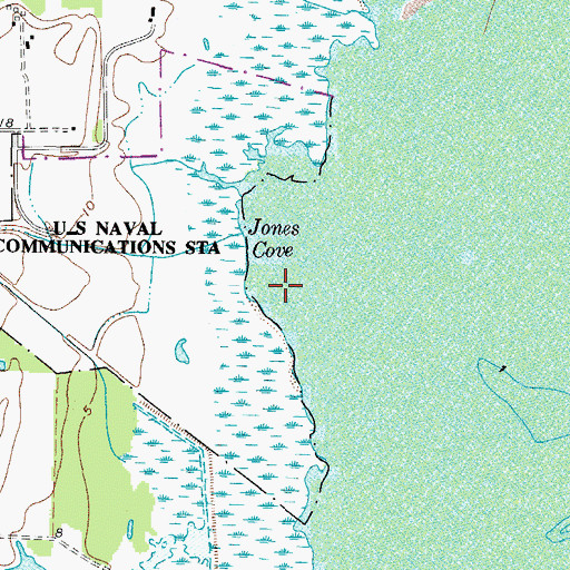 Topographic Map of Jones Cove, VA
