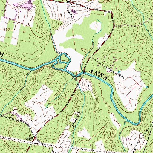 Topographic Map of Jones Creek, VA