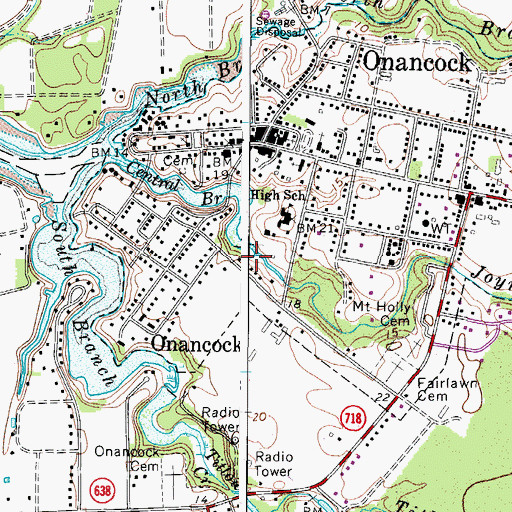 Topographic Map of Joynes Branch, VA