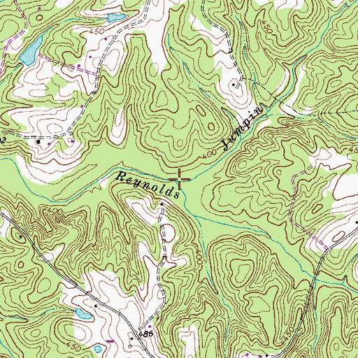 Topographic Map of Jumpin Branch, VA