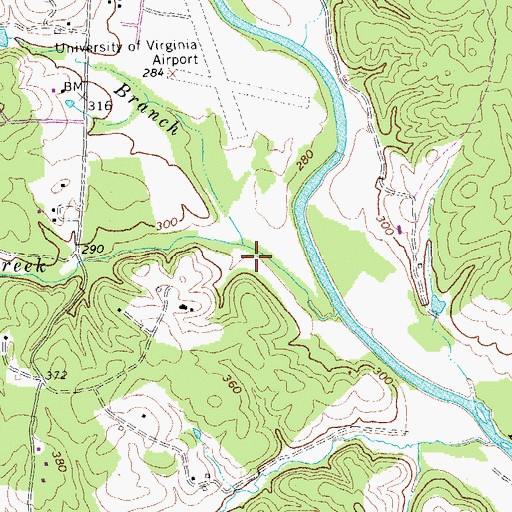 Topographic Map of Jumping Branch, VA