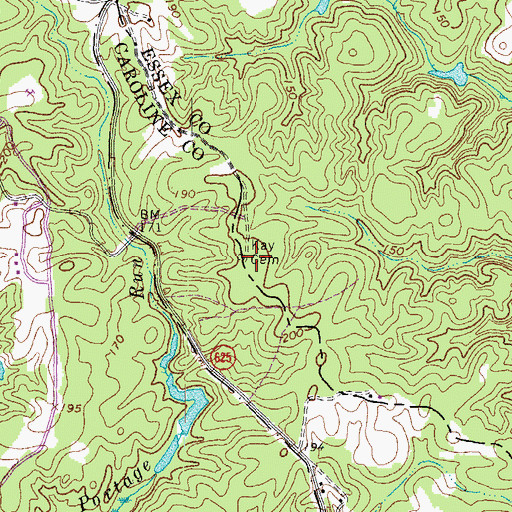 Topographic Map of Kay Cemetery, VA