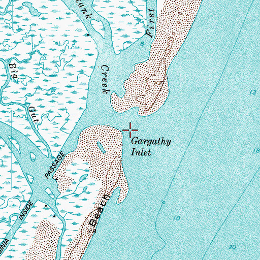 Topographic Map of Kegotank Creek, VA
