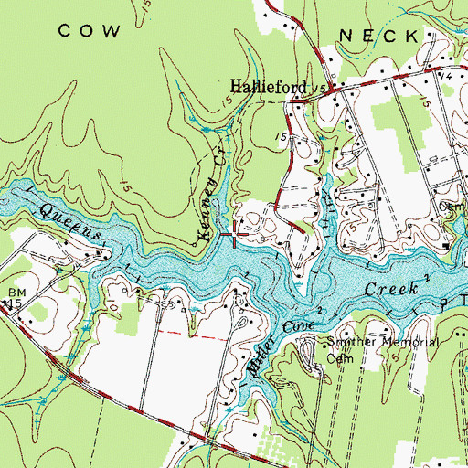 Topographic Map of Kenney Creek, VA