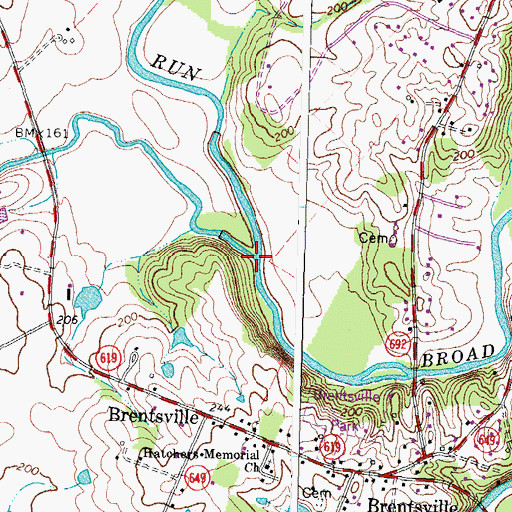 Topographic Map of Kettle Run, VA