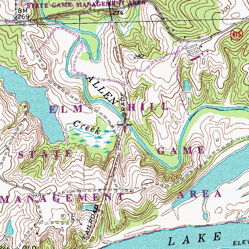 Topographic Map of Kettles Creek, VA