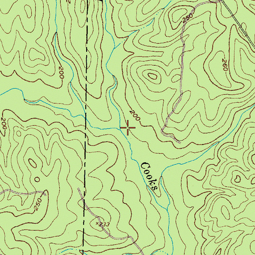 Topographic Map of Kettlestick Branch, VA