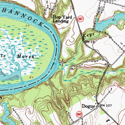 Topographic Map of Keys Run, VA
