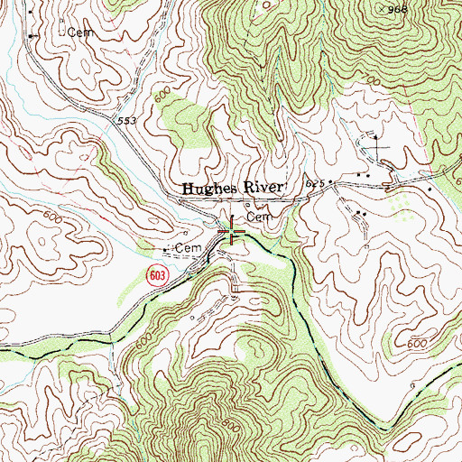Topographic Map of Kilbys Creek, VA