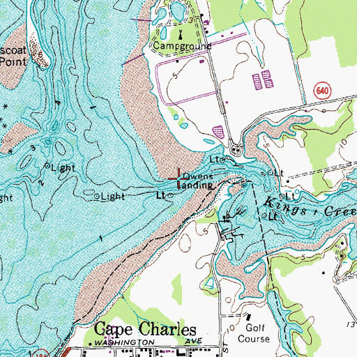Topographic Map of Kings Creek, VA