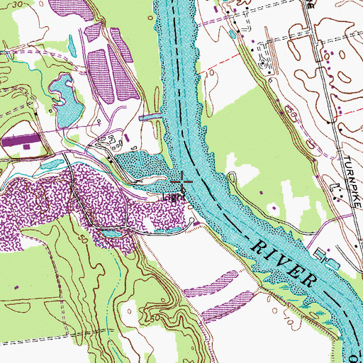 Topographic Map of Kingsland Creek, VA