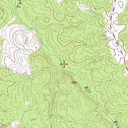 Topographic Map of Kit Branch, VA