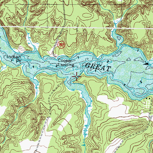 Topographic Map of Knight Run, VA