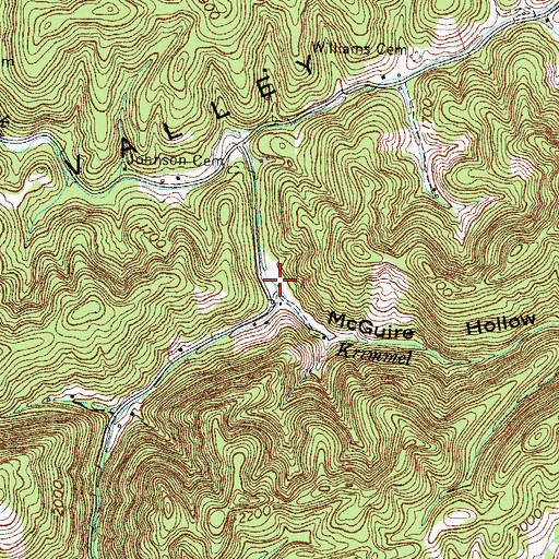 Topographic Map of Krimmel Creek, VA