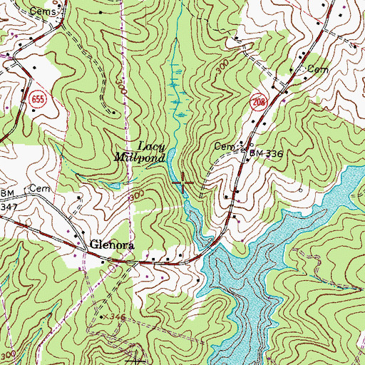 Topographic Map of Lacy Millpond, VA
