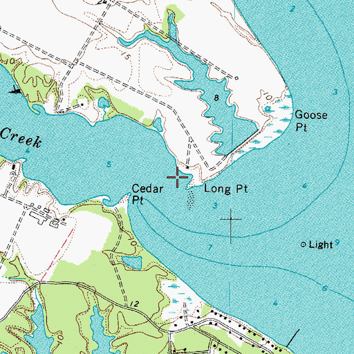 Topographic Map of Lagrange Creek, VA