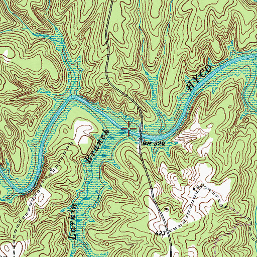 Topographic Map of Larkin Branch, VA