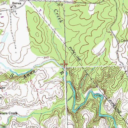 Topographic Map of Lasley Creek, VA