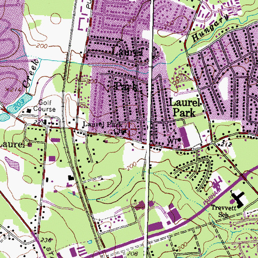 Topographic Map of Laurel Park Church, VA