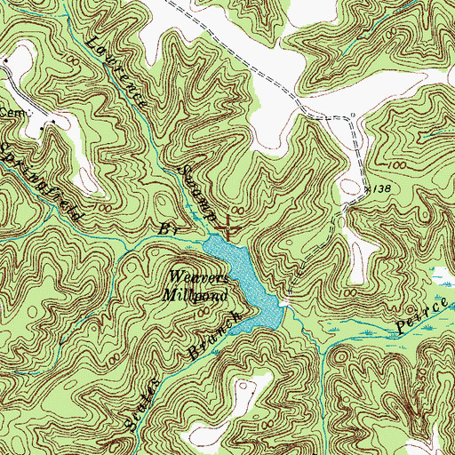Topographic Map of Lawrence Swamp, VA
