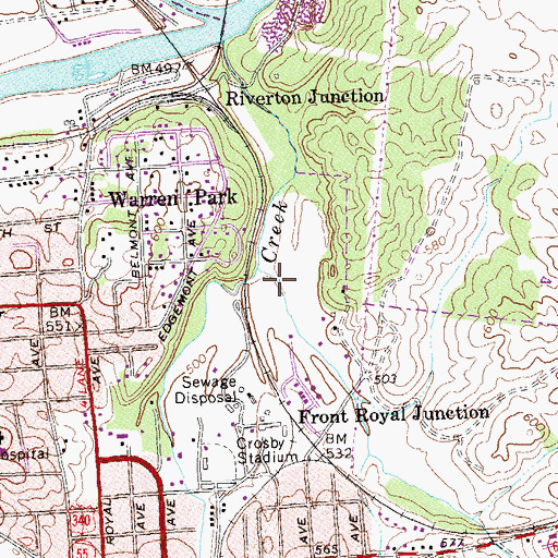 Topographic Map of Leach Run, VA