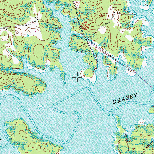Topographic Map of Lick Branch, VA