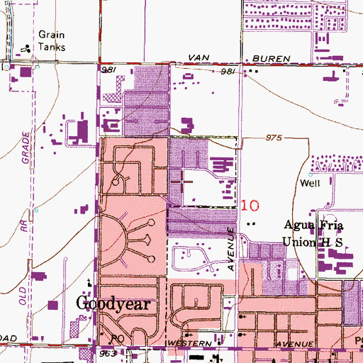 Topographic Map of Loma Linda Park, AZ