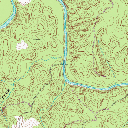 Topographic Map of Lightfoot Creek, VA