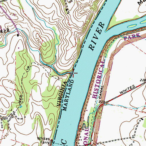 Topographic Map of Limestone Branch, VA