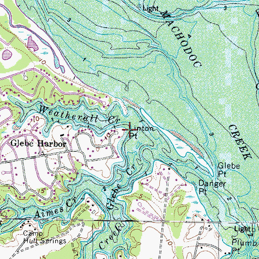Topographic Map of Linton Point, VA