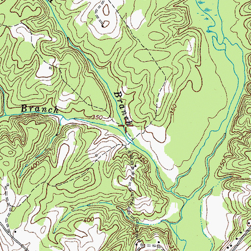 Topographic Map of Lipscomb Branch, VA