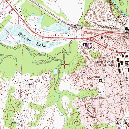 Topographic Map of Little Buffalo Creek, VA