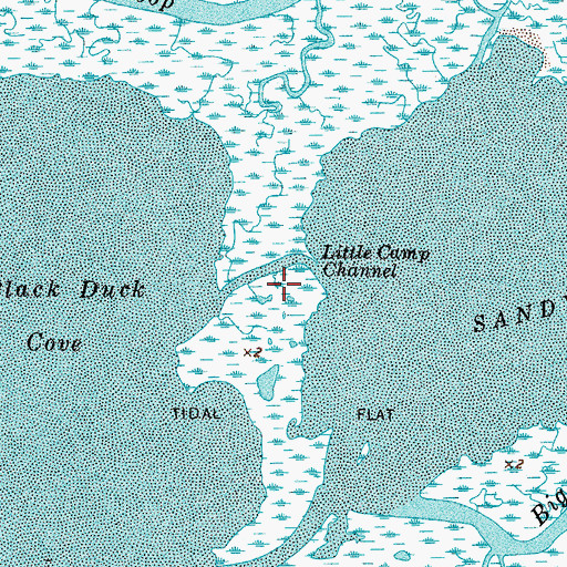 Topographic Map of Little Camp Channel, VA