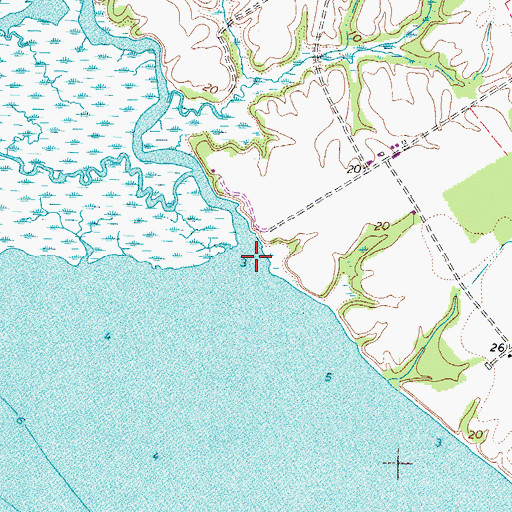 Topographic Map of Little Carter Creek, VA