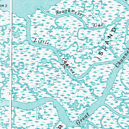 Topographic Map of Little Channel, VA