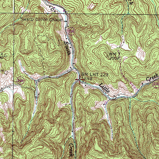 Topographic Map of Little Creek, VA