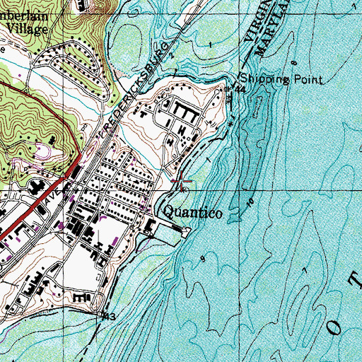 Topographic Map of Little Creek, VA
