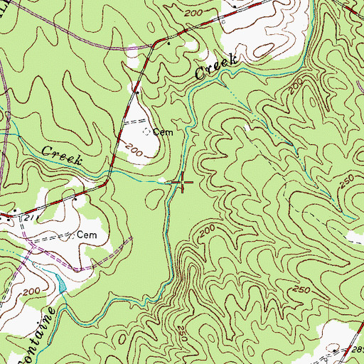 Topographic Map of Little Creek, VA