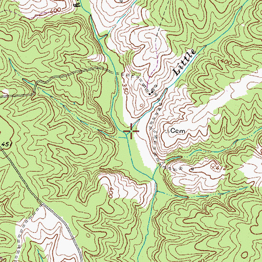 Topographic Map of Little Creek, VA