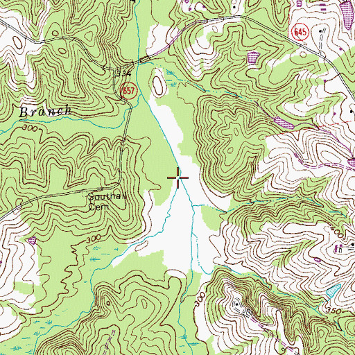 Topographic Map of Little Creek, VA