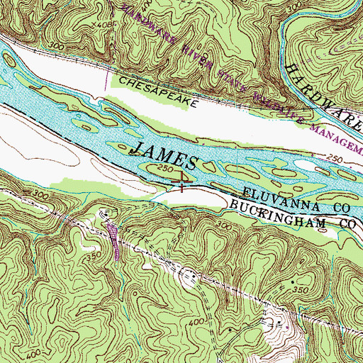 Topographic Map of Little George Creek, VA