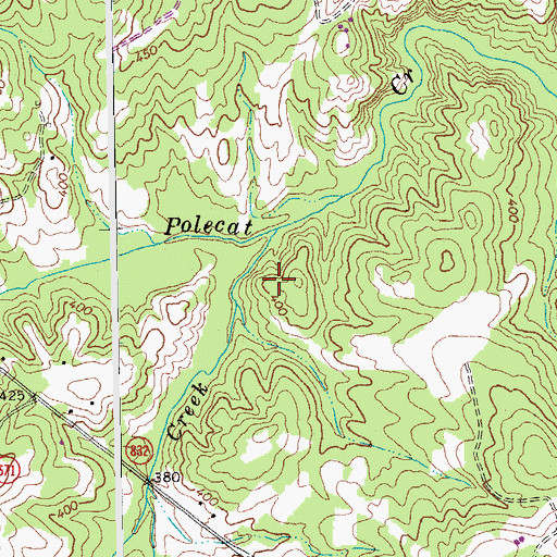 Topographic Map of Little Polecat Creek, VA