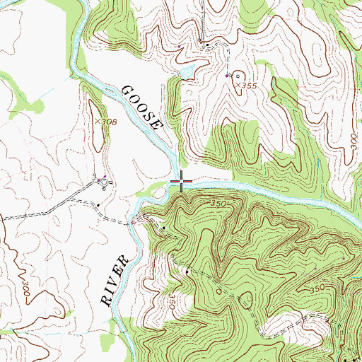 Topographic Map of Little River, VA