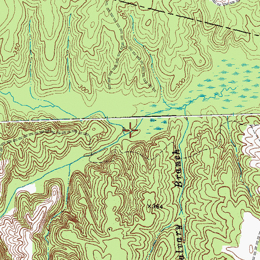 Topographic Map of Little West Creek, VA