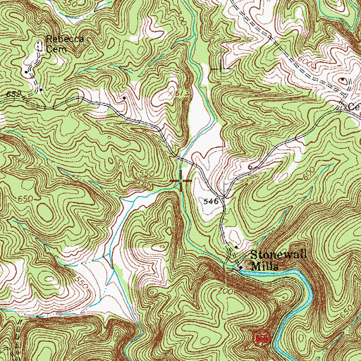 Topographic Map of Little Wreck Island Creek, VA