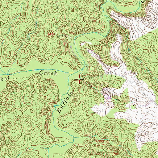 Topographic Map of Locket Creek, VA