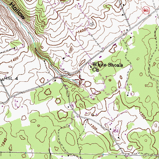 Topographic Map of Long Hollow, VA