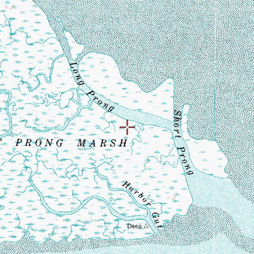 Topographic Map of Long Prong, VA