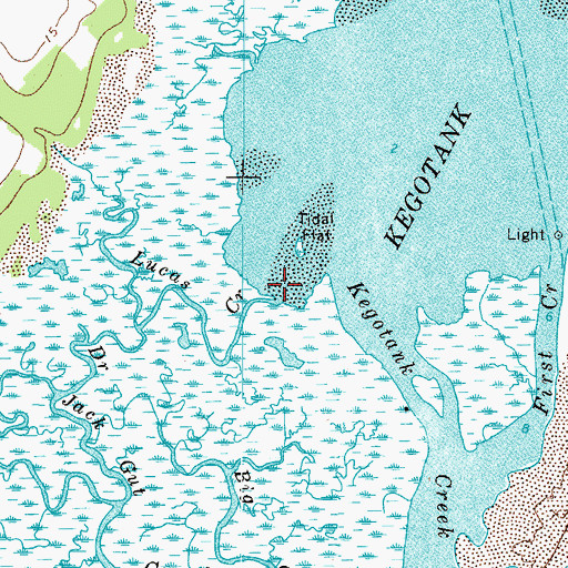 Topographic Map of Lucas Creek, VA