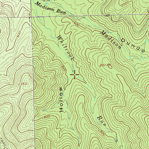 Topographic Map of Luck Hollow, VA